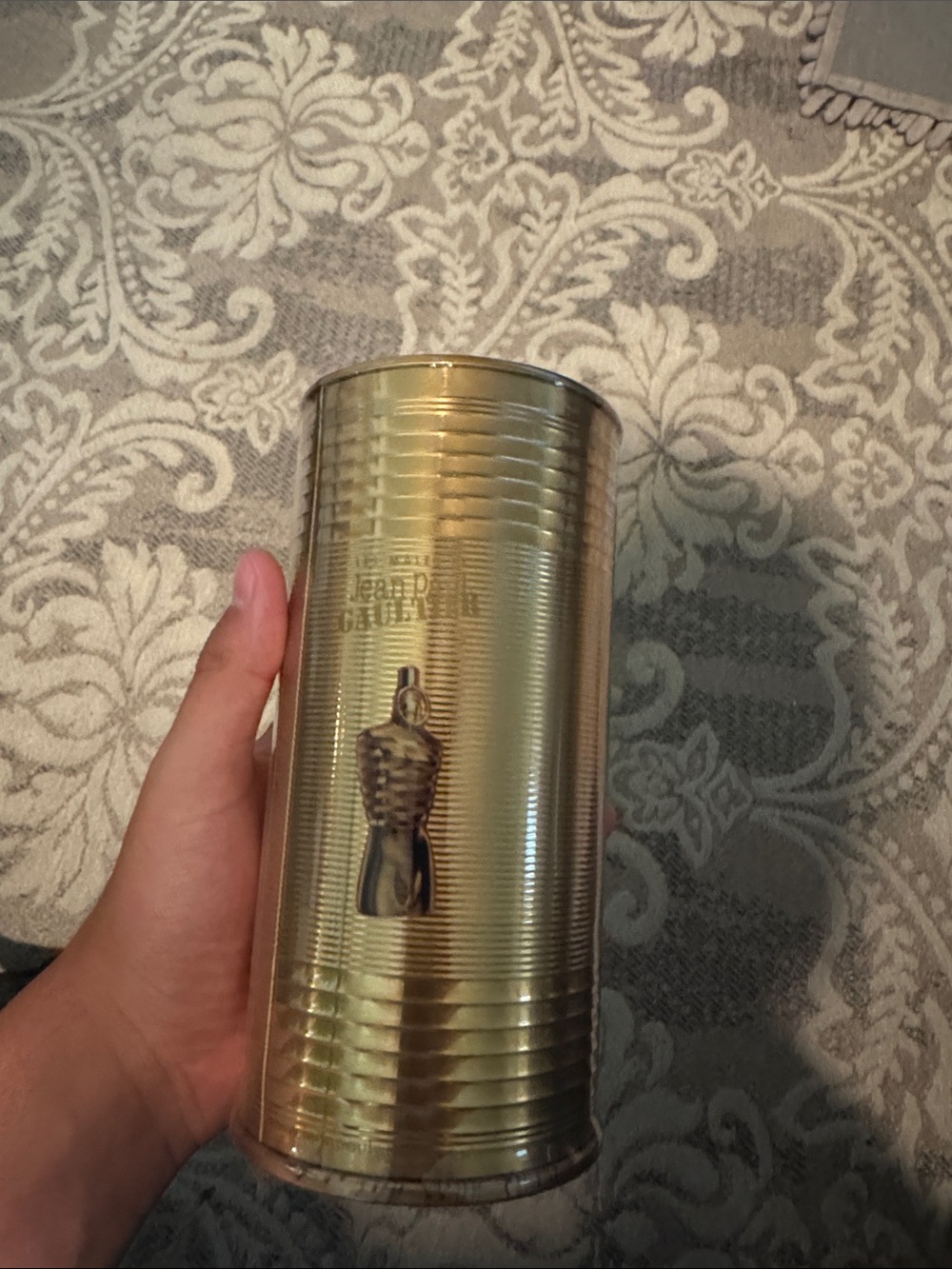 Jean Paul Gaultier Gold Metallic Decorative Canister